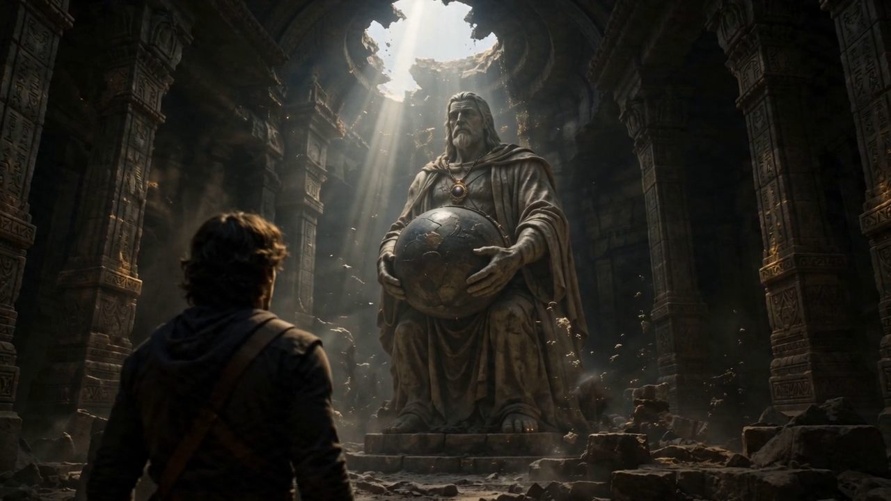 The Balance cinematic temple scene